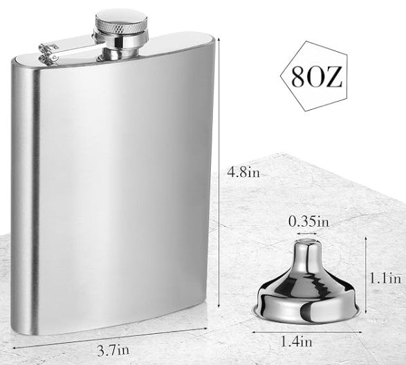Customizable 8 oz. Hip Flask